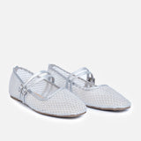 Mesh Slingback Flats