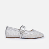 Mesh Slingback Flats