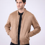 Suede Bomber Jacket