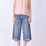 The Printed Peach Blouse