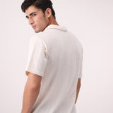 Knitted Resort Collar Shirt