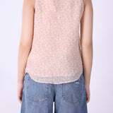 The Printed Peach Blouse