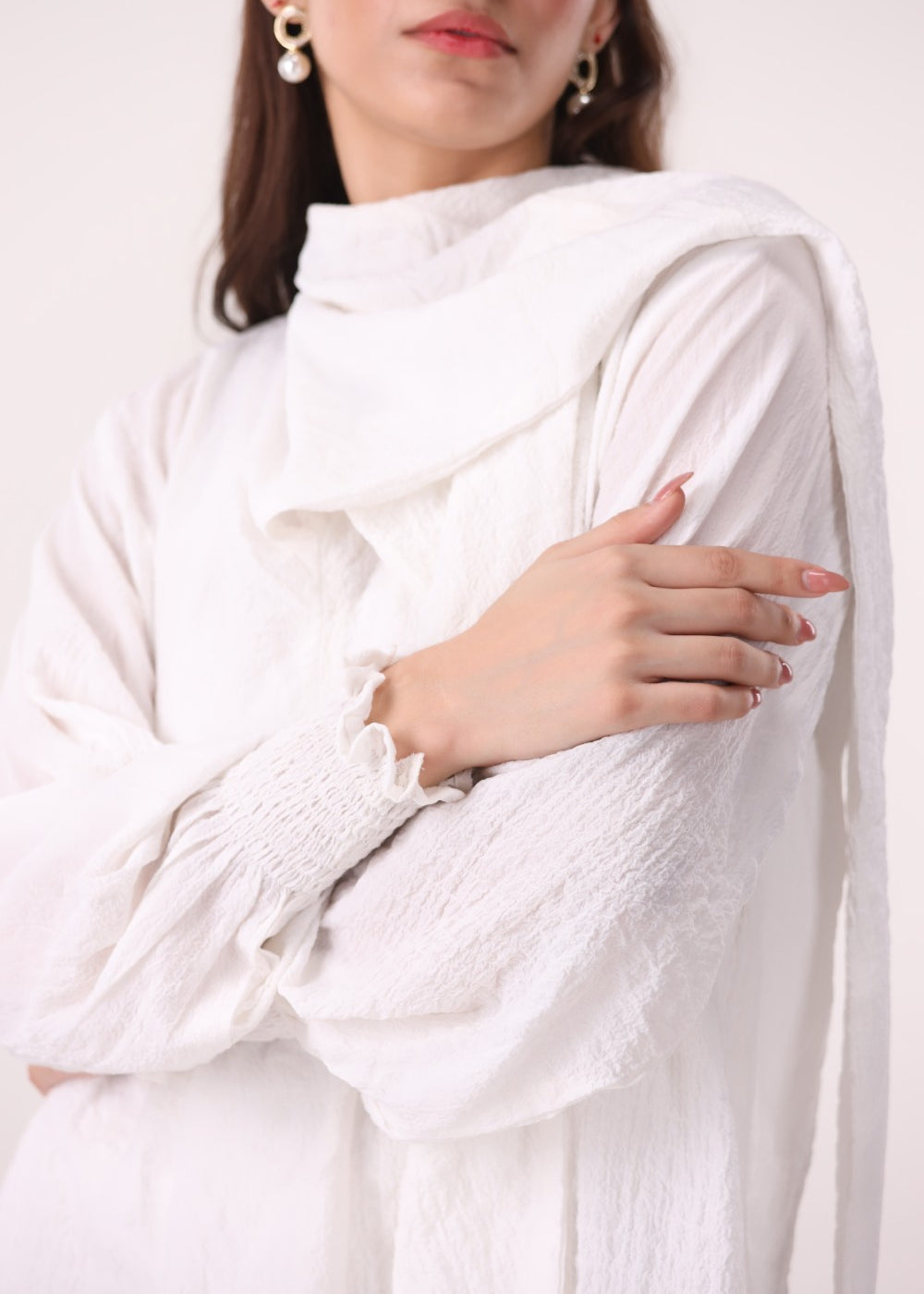 Off-White Textured Shirt
