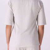 Textured Polo Co-ord Top