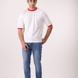 Basic Contrast Rib T-Shirt