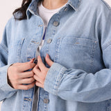 Short Denim Shirt
