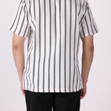 Striped Camp Collar Shirt