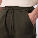 Ribbed Slit Hem Trouser