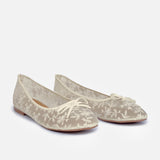 Floral Lace Ballerina Flats
