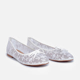 Floral Lace Ballerina Flats