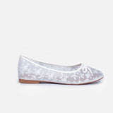 Floral Lace Ballerina Flats