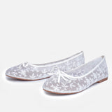 Floral Lace Ballerina Flats