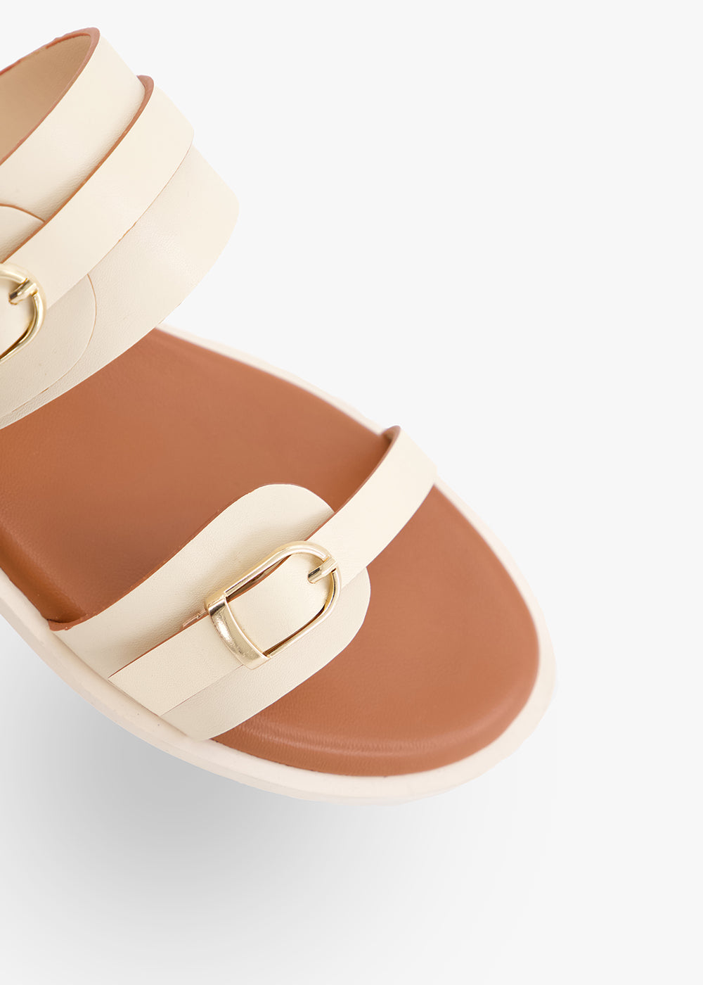 The Dual-Strap Buckle Slide | Durable Sole for All-Day Wear