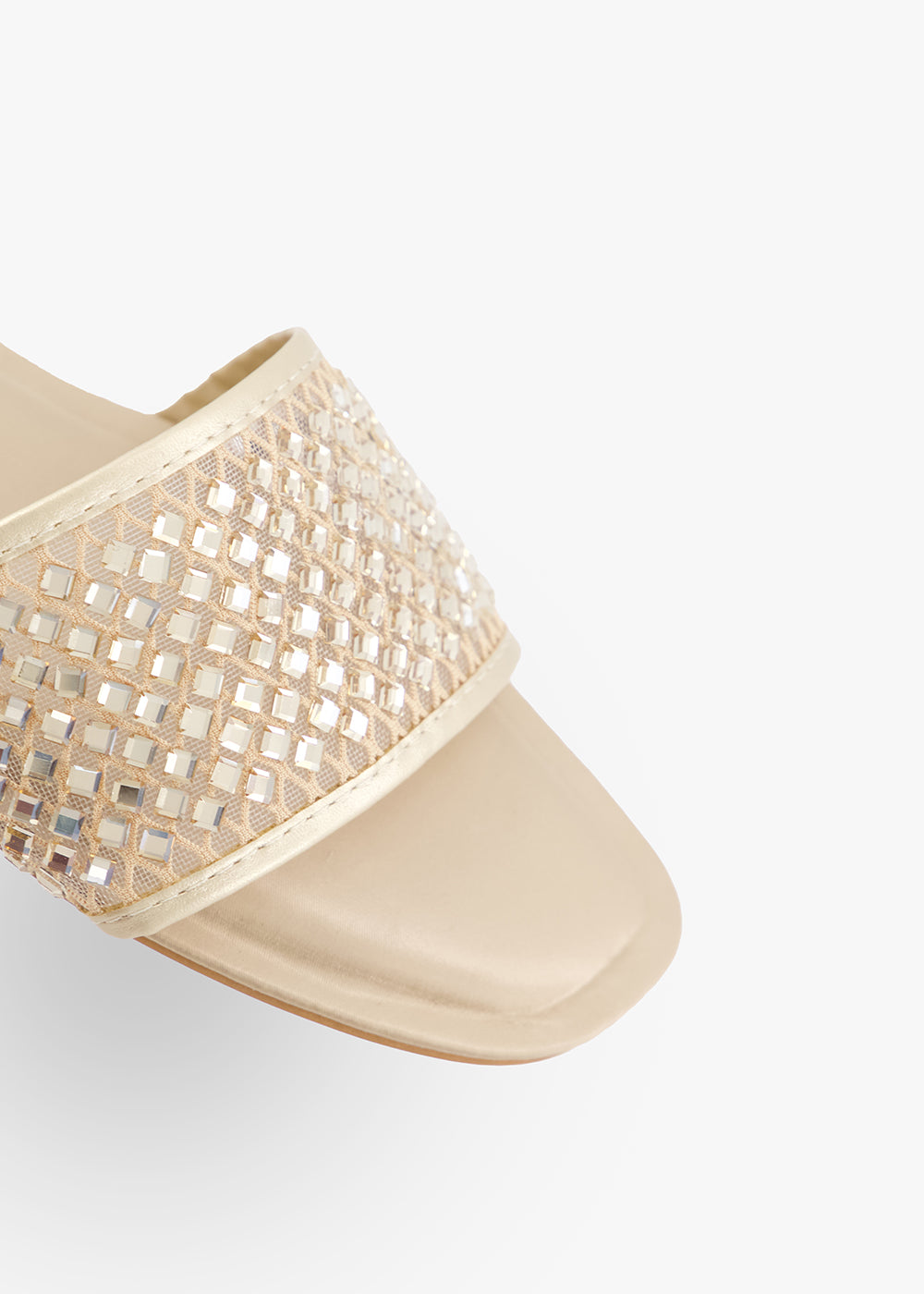 The Shimmer Mesh Slide | Durable Sole for All-Day Wear