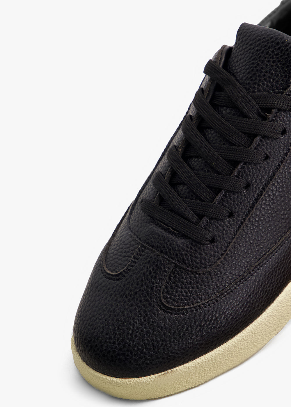 Midnight Leather Trainers | Durable Sole for All-Day Wear