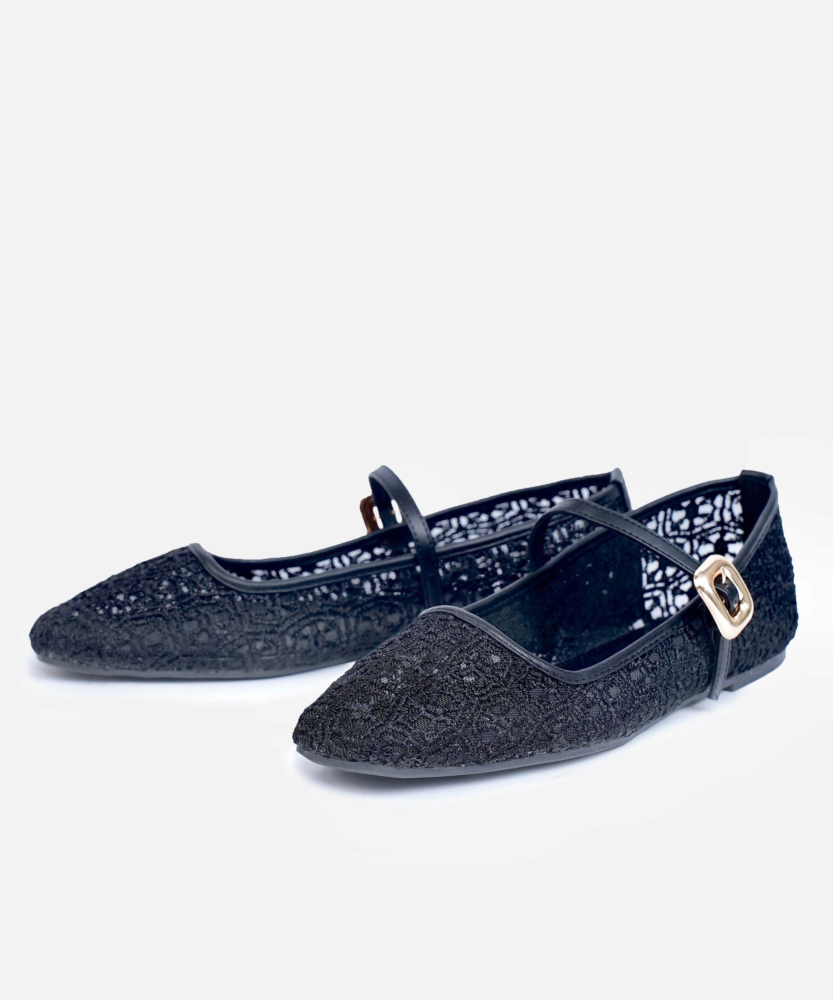 Lace Mary Jane Flats