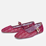 Lace Mary Jane Flats