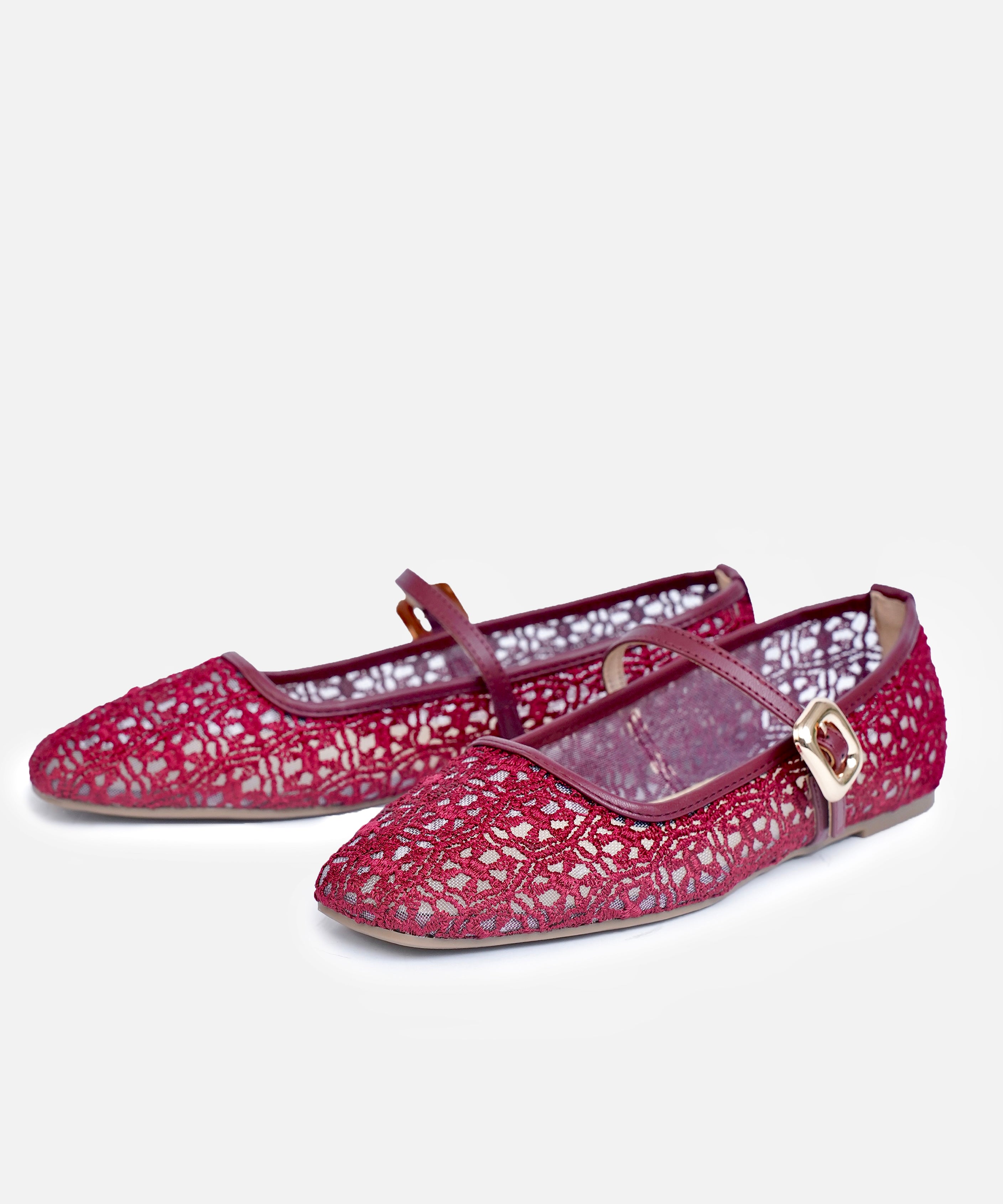 Lace Mary Jane Flats