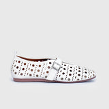 Laser-Cut Mary Jane Flats