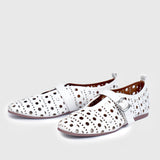 Laser-Cut Mary Jane Flats
