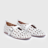 Laser-Cut Mary Jane Flats
