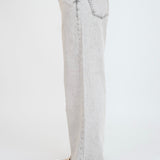 High-Rise Acid Wash Straight-Leg Jeans
