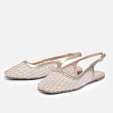 Mesh Slingback Flats