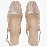 Mesh Slingback Flats