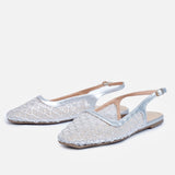 Mesh Slingback Flats