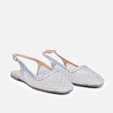 Mesh Slingback Flats