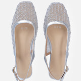 Mesh Slingback Flats