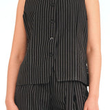 Pinstripe Vest-Top