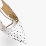 Sculpted Silver Slingback