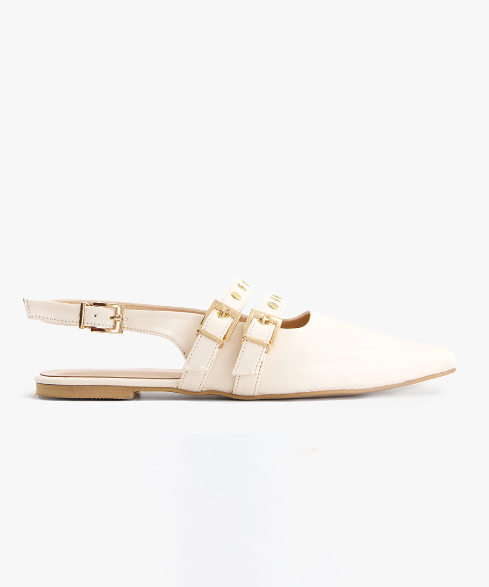 Double-Strap Slingback Flat