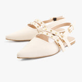 Double-Strap Slingback Flat