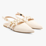Double-Strap Slingback Flat