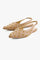 Studded Nude Flat