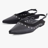 Studded Slingback Flats