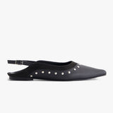 Studded Slingback Flats