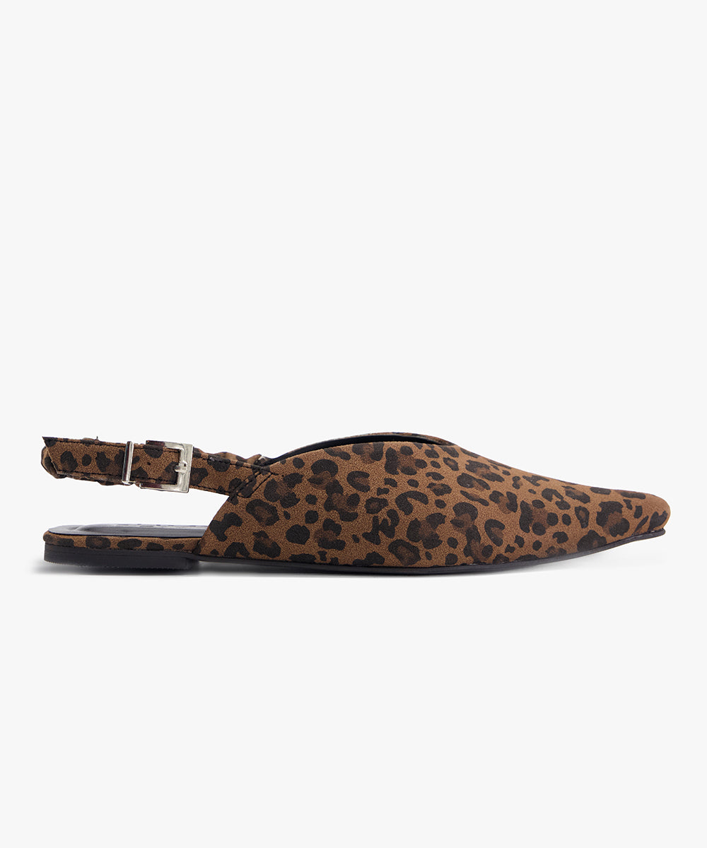 Leopard Slingback Flat