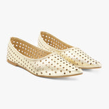 Gilded Perforated Flat