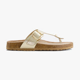 Leather Toe Loop Flats