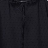 Smocked Neck Blouse