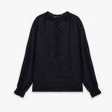 Smocked Neck Blouse