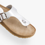 Leather Toe Loop Flats