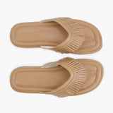 Faux Leather Flats