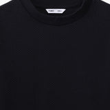 Cropped Knit Sweatshirt
