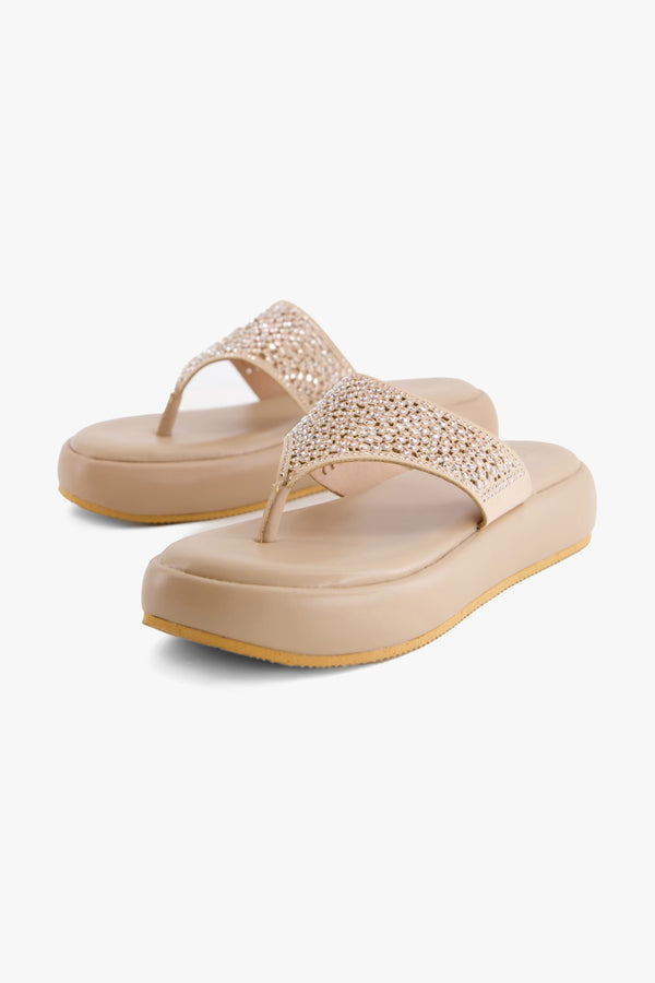 Embellished Chunky flats